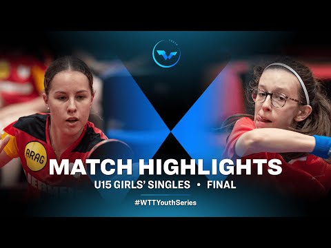 Annett Kaufmann vs Agathe Anne Avezou | WTT Youth Contender Havirov | U15 GS Finals