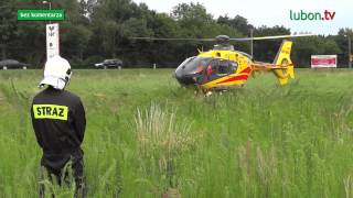 preview picture of video '20120702 - Łęczyca - Start śmigłowca Eurocopter EC135 SP-HXC LPR - Lubon.TV'