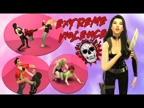 VIOLÊNCIA SEM LIMITES NO THE SIMS 4 (Mod Extreme Violence)
