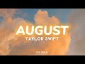 August - Taylor Swift (Instrumental lower key)