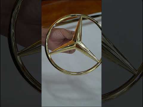  Logo Mercedes Mạ Vàng Made In Auto 365 Quận 7