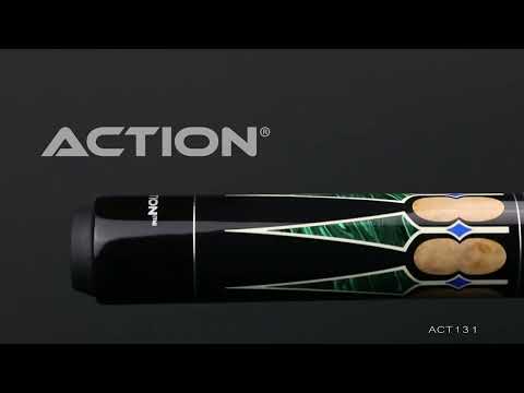 Action ACT131 Exotic Pool Cue - HD Rotating 360 Degree Wide View