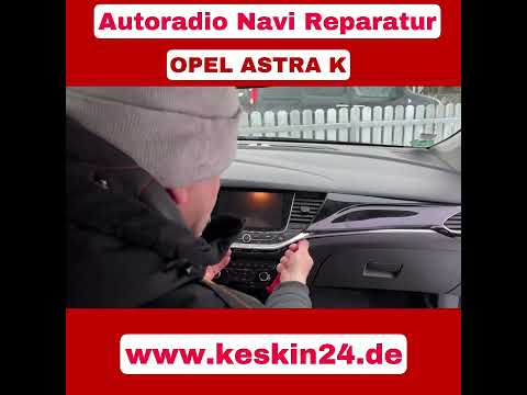 Opel Astra K Display Ausbau Demontieren intellilink Bedienteil