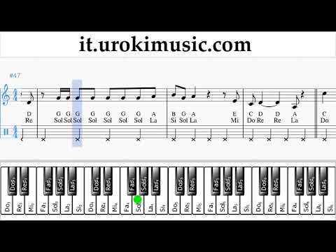 Lezioni di Pianoforte (mano destra) Ariana Grande - No Tears Left To Cry Tutorial Spartito um-ih276