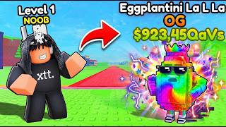 I got WORLDS FIRST NEW MOST INSANE NEW BRAINROT in Become a Brainrot! (Roblox)