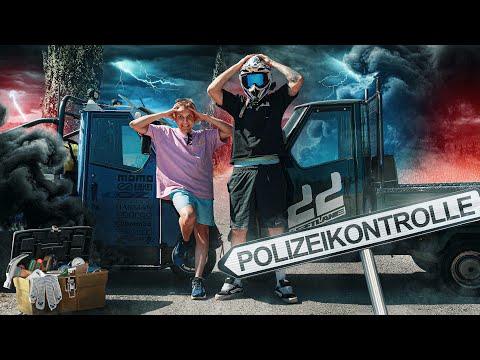 800km from Munich to Venice with an Ape | Police hate us & Ape wrecked #2