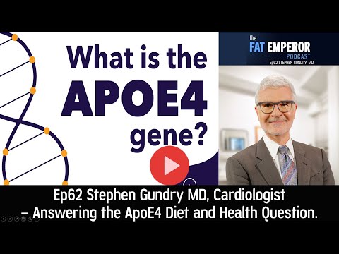 Ep 62 Stephen Gundry MD   Answering the ApoE4 Diet and Health Question