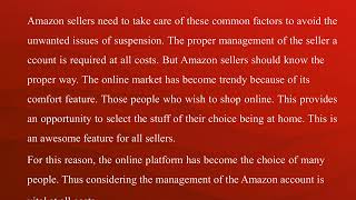 Amazon account suspension for infringement