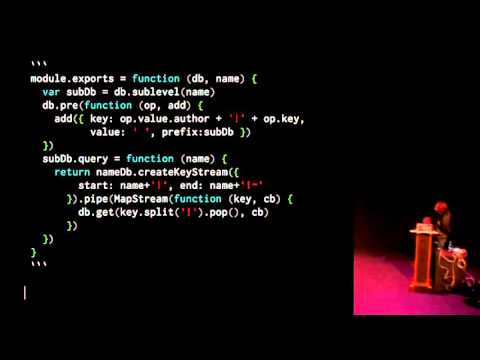 Dominic Tarr: "A Modular Database?"