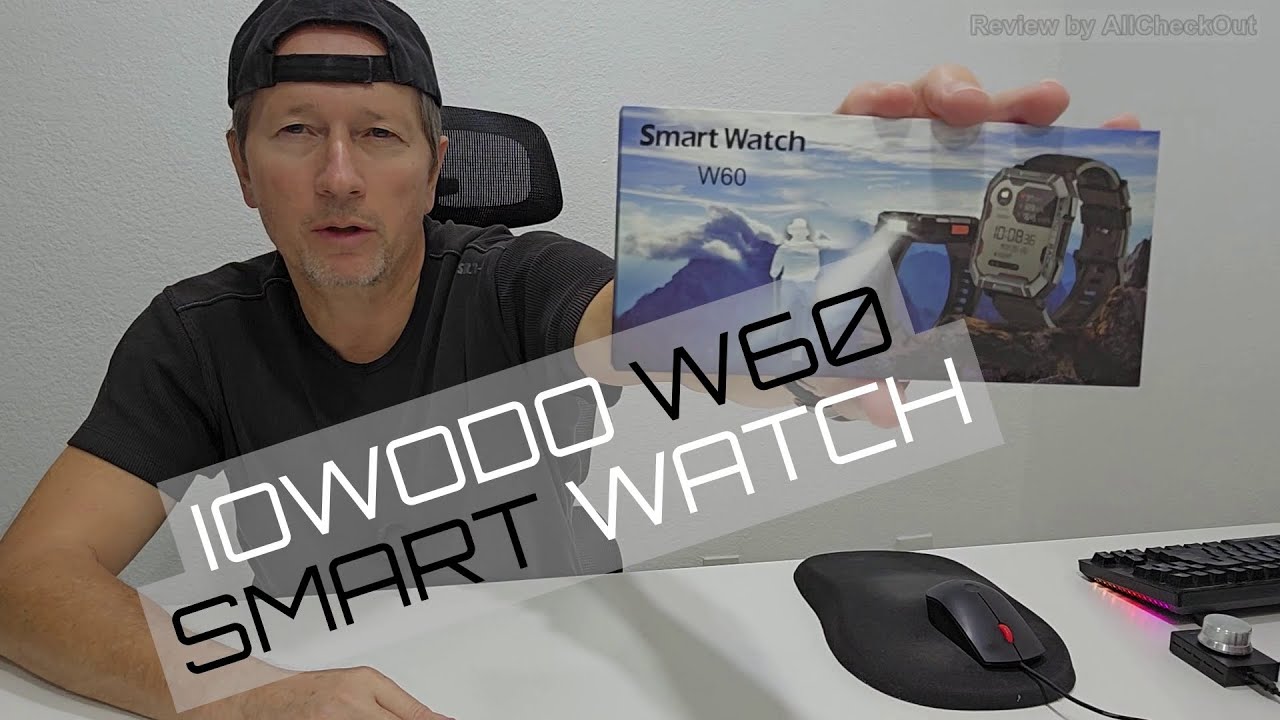 Miniatura da avaliação em vídeo de Smartwatch IOWODO Militar 2.01 Polegadas com Bluetooth e IP68