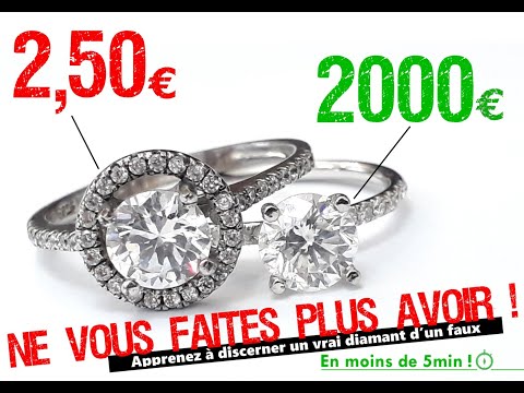 Comment distinguer le FAUX Diamant EN 5 MINUTES !!