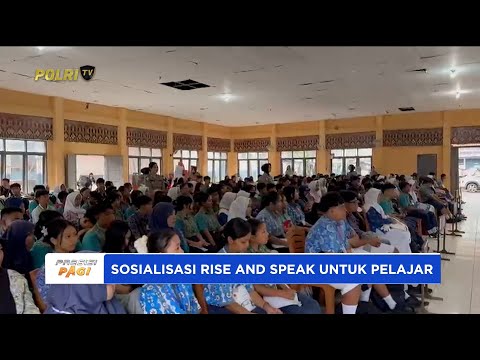 POLRES KUTAI BARAT SERUKAN RISE AND SPEAK DI SMAN 1 KUTAI BARAT