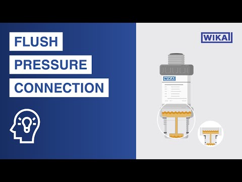 Pressure sensors | 4 reasons for a flush pressure connection