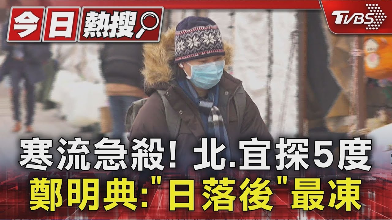 還沒到最冷!寒流發威「低溫5度」 鄭明典曝最凍時刻