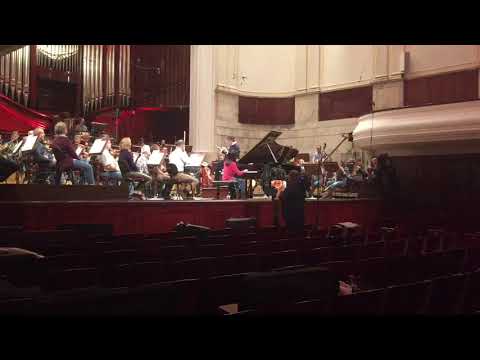 Kate liu rehearsing chopin concerto no.1 (2015)