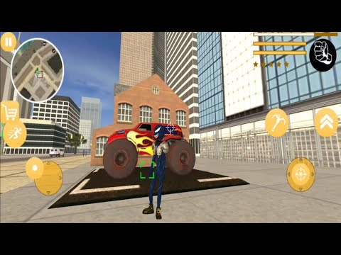 Black Spider Venom Stickman Rope Hero Vice Town