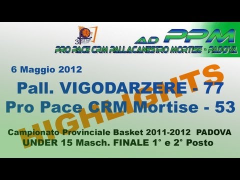 Basket Padova HIGHLIGHTS Finale 1° e 2° posto Campionato Provinciale Under 15 2012