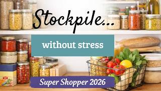 Stockpiling Without Hoarding | Build a Budget Pantry Buffer | Super Shopper 2026