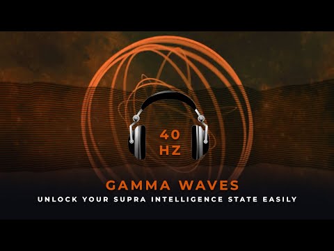 Gamma Waes 40 Hz Pure Binaural Beats | The Supra Intelligence State For Peak Concentration 🧘🏼‍♂️