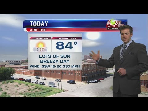 Monday, April 15, 2019: Breezy/sunny Monday...cold front Wed-Thu