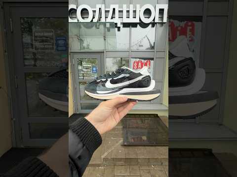 фото nike x sacai vaporwaffle 'black/white' 0