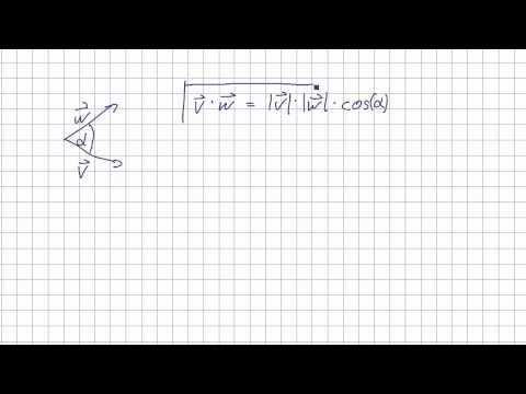Mathematik für Informatik Studenten 76 - Vektoren : Winkel zweier Vektoren