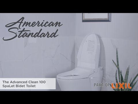 Advanced Clean® 100 1.32 gpf/4.9 Lpf and 0.92 gpf/3.4 Lpf SpaLet® Bidet Toilet // ALABASTER WHITE // YouTube Video