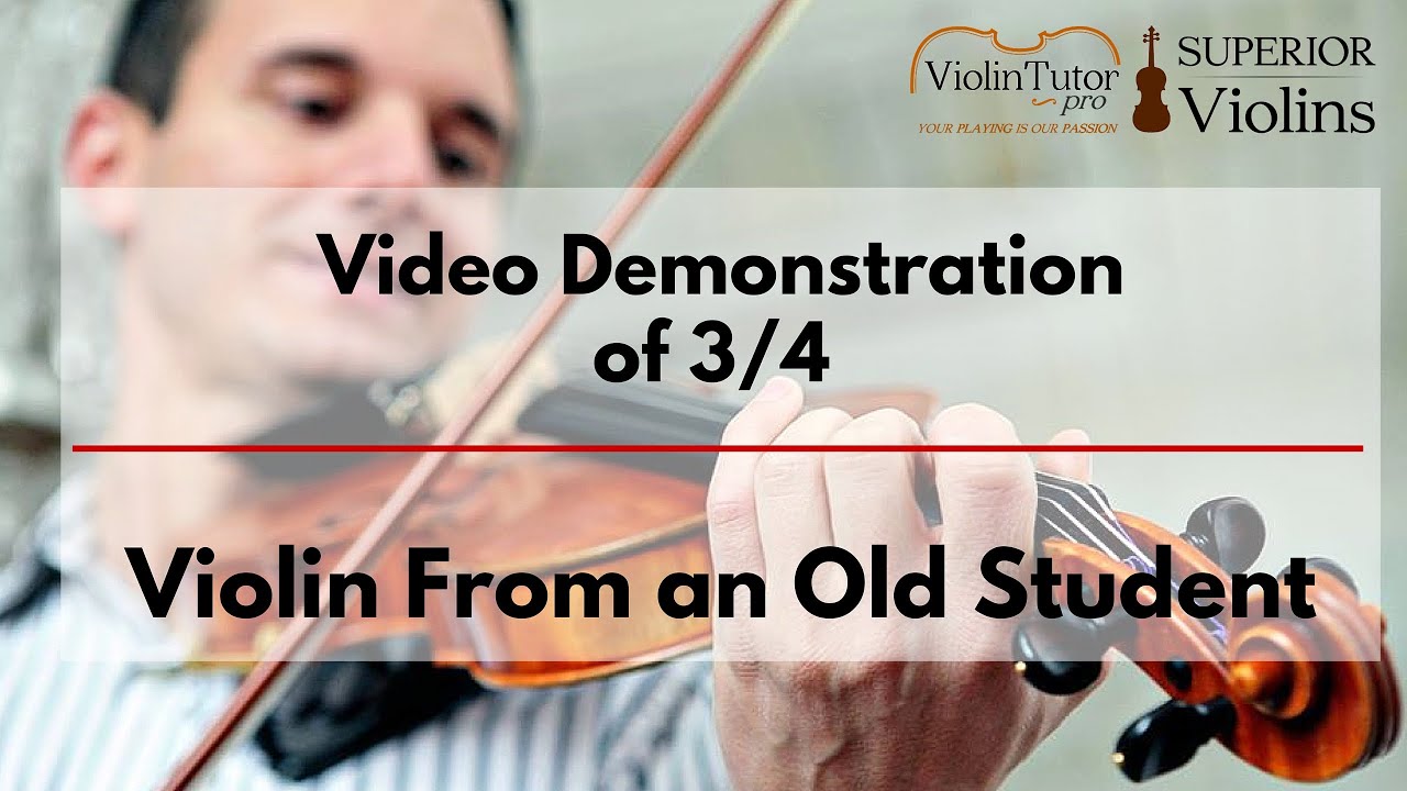 Video Demonstration of 3/4 Violin From an Old Student
