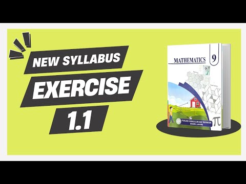 Exercise 1.1 - 9th Class Math | New Smart Syllabus (Updated Version)