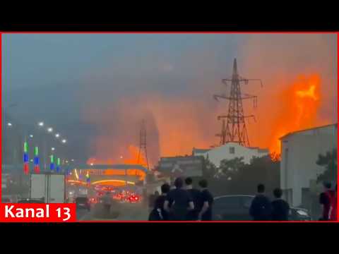 Gas pipeline explodes near filling station in Russia’s Dagestan - Massive fire occurs