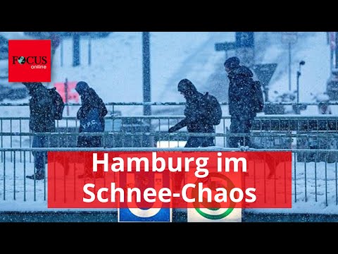 Hier kämpfen sich die Hamburger durch das Schnee-Chaos