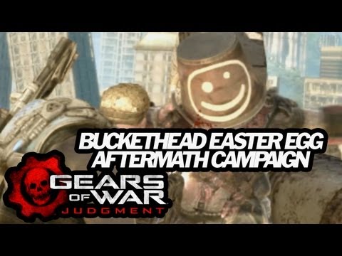 Gears of War Judgement - Buckethead Easter Egg - Aftermath Campaign