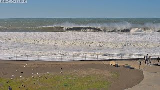 Sharp Park Beach, Pacifica CA 4K Live live webcam