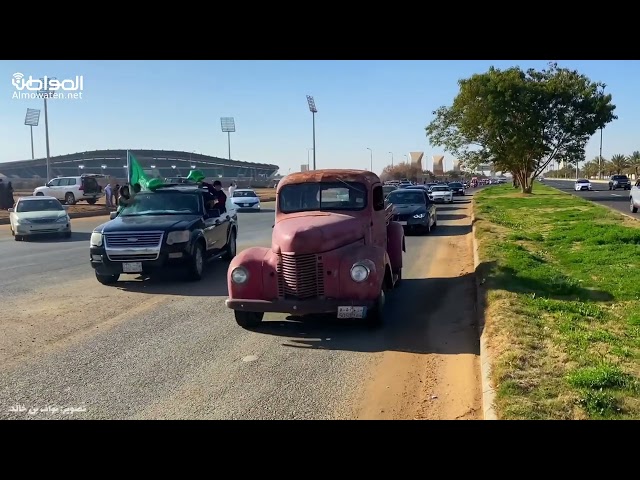 جانب من جناح نجناح تبوك والذي شهد احتفالات أهالي المنطقة