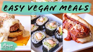 Quick and Easy Vegan Meal Ideas | Creative Plant-Based Nugget Recipes + Vegan Sushi!