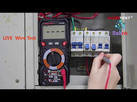 Multimetras su žibintuvėliu Habotest HT118C video