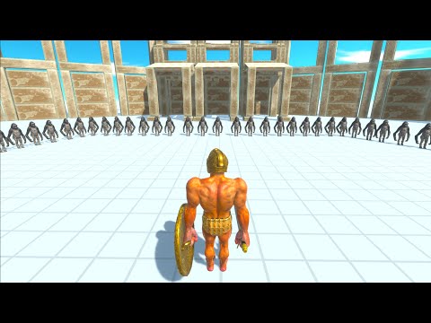 100x PROJECTILE GORILLAS vs ALL UNITS - Animal Revolt Battle Simulator ARBS