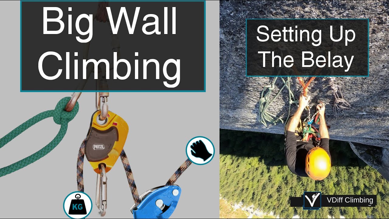 Big Wall Aid Climbing - How To Set Up the Belay