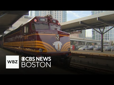 MBTA debuts refurbished Commuter Rail train honoring Boston and Maine railroad