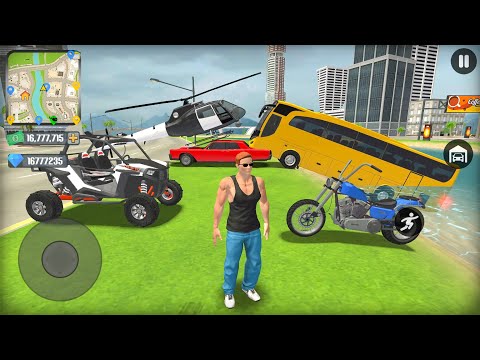 US Police Helicopter Pilot Driving Coach Bus Motorbike Buggy and Car Simulator - Android Gameplay.