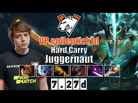 [COMEBACK] Juggernaut | VP.epileptick1d | Hard Carry Juggernaut | 7.27d Gameplay Highlights