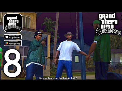 GTA SAN ANDREAS MOBILE GAMEPLAY WALKTHROUGH | PART 8  (Android, iOS)