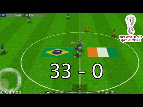 Winner Soccer Evo Elite/ Football de Vainqueur 2022 Android Gameplay Ivory Coast Vs Brazil [HD]