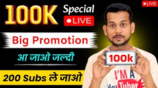 100K Subscriber Live: Promotions & Growth Tips — Full Breakdown & Transcript