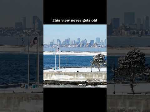 Boston skyline view from Lynn, MA