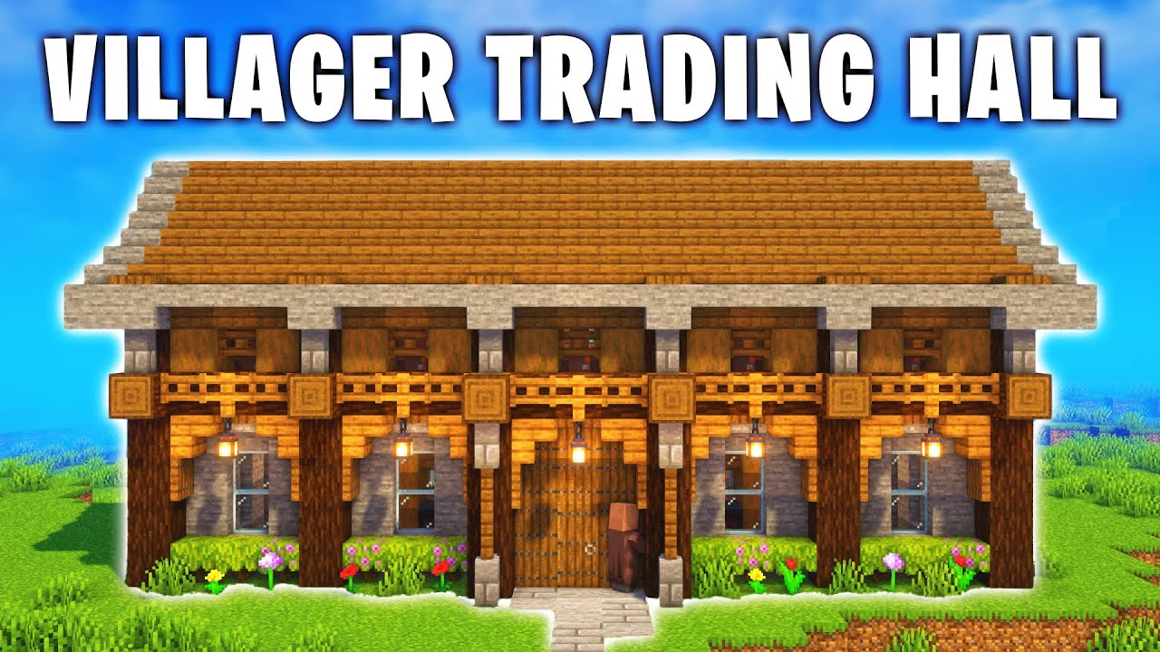 Minecraft: How to Build a Villager Trading Hall [Tutorial] - マイクラビルダーズ