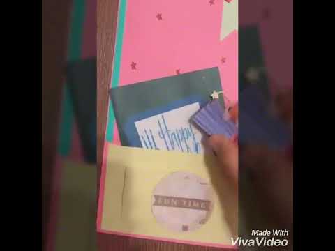 Birthday scrapbook diy handmade greeting carx