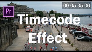 프리미어프로 야매강좌 16강 타임코드 이펙트