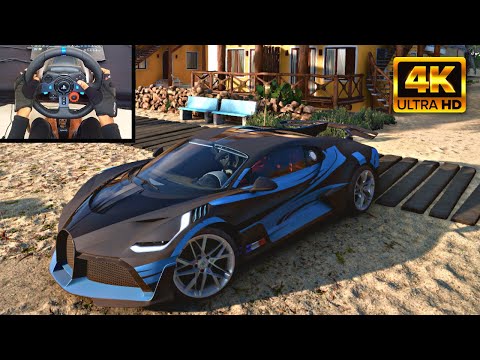 Bugatti Divo - Forza Horizon 5  Logitech g29 gameplay | 4K | MadRacer