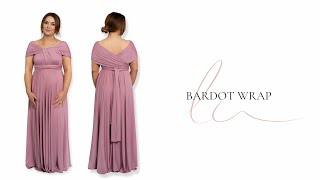How to Tie the Bardot Wrap Multiway Bridesmaid Dress - Lá Closet Dé Chánel